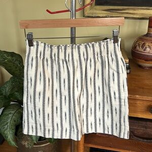 J Crew Aztec Print Grey and Cream Mini Skirt